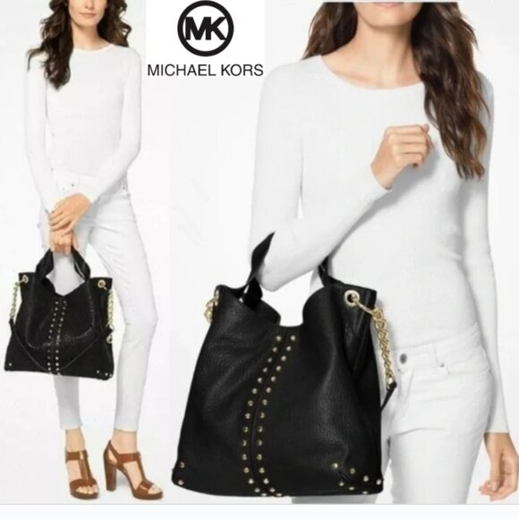 Michael Kors Handbags - 𝗠𝗜𝗖𝗛𝗔𝗘𝗟 𝗞𝗢𝗥𝗦 𝗕𝗹𝗮𝗰𝗸 𝗨𝗽𝘁𝗼𝘄𝗻 𝗔𝘀𝘁𝗼𝗿 𝗧𝗼𝘁𝗲 𝗕𝗮𝗴